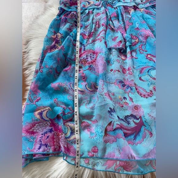 California Breeze Beaded Collar Sheer Top Swimsuit Cover Size Medium NEW - Picture 9 of 10